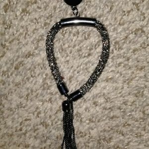 Black dangle necklace